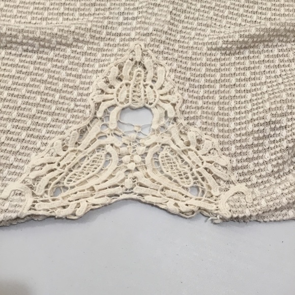 American Eagle Outfitters Loose Knit Lace Accent Top - Picture 5 of 10